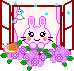 bunny window Slack emoji