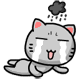 grey cat Slack emoji