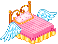 flying bed Slack emoji