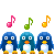 3penguins singing Slack emoji