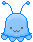 blue alien Slack emoji