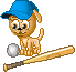 puppy baseball Slack emoji