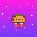 flying taco Slack emoji