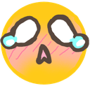 blush cry Slack emoji