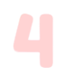 pink number four Slack emoji