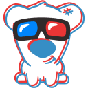 3d dog Slack emoji
