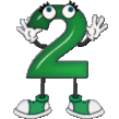 number two wave happy Slack emoji
