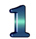 shiny number one Slack emoji