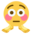 flushed feet Slack emoji