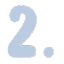 number two blue simple Slack emoji