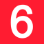 red number six Slack emoji