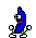 bananadance blue Slack emoji