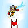 downhill ski Slack emoji