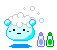 bluekao washhair Slack emoji