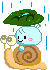 bluekao snail Slack emoji