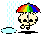 cat rain Slack emoji