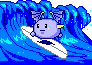 dragon surf Slack emoji