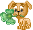 puppy clover Slack emoji