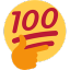 hundred points strong Slack emoji