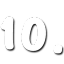 number 10 white black Slack emoji