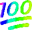 100 rainbow Slack emoji
