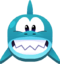 shark grin Slack emoji