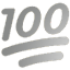 red 100 percent strong Slack emoji