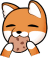 fox snacking Slack emoji