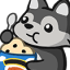 wolfy eat Slack emoji
