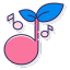music note Slack emoji