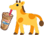 giraffe drink Slack emoji