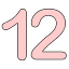pink number 12 Slack emoji