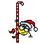 candycane poledance Slack emoji