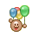balloons fly Slack emoji