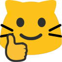 meow thumbsup Slack emoji