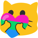 meow heartpolysexual Slack emoji