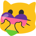 meow heartsapphic Slack emoji