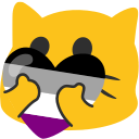 meow heartace Slack emoji