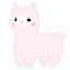 llama pink Slack emoji