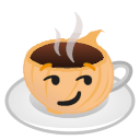 onion coffee smirk Slack emoji