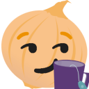 onion tea smirk Slack emoji