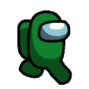amongus green run Slack emoji