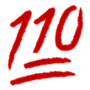hundred ten red slick Slack emoji
