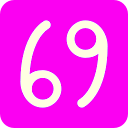69 pink Slack emoji
