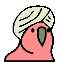 parrot turban Slack emoji