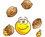 juggle nuts Slack emoji