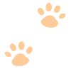 paw prints Slack emoji