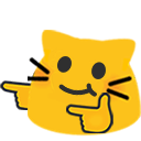 meow fingerguns2 Slack emoji