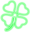 neon clover Slack emoji