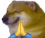 cheems pray Slack emoji